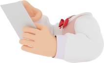 3D Hand Gesture Teacher Body 